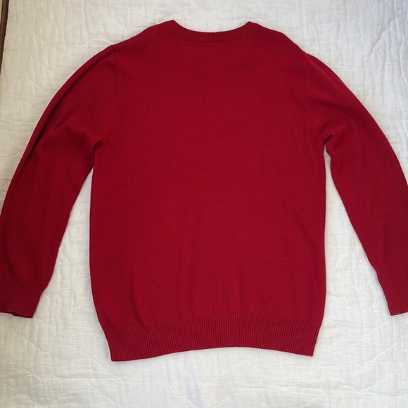 Children’s Place Boys V Neck LARGE RED Sweater - Picture 3 of 3